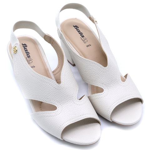 BR White V-Cut Sandal