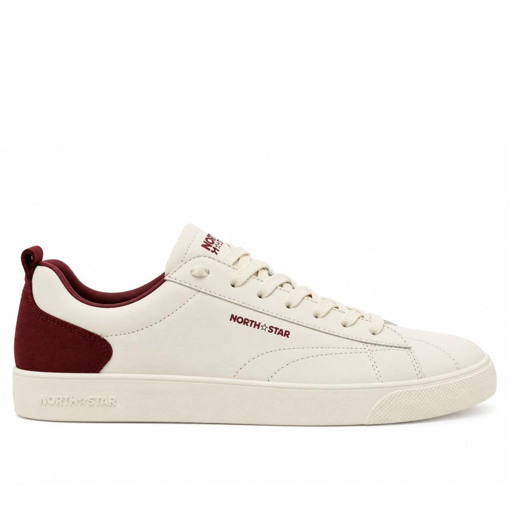 Northstar Court 76 Beige Red Sneakers