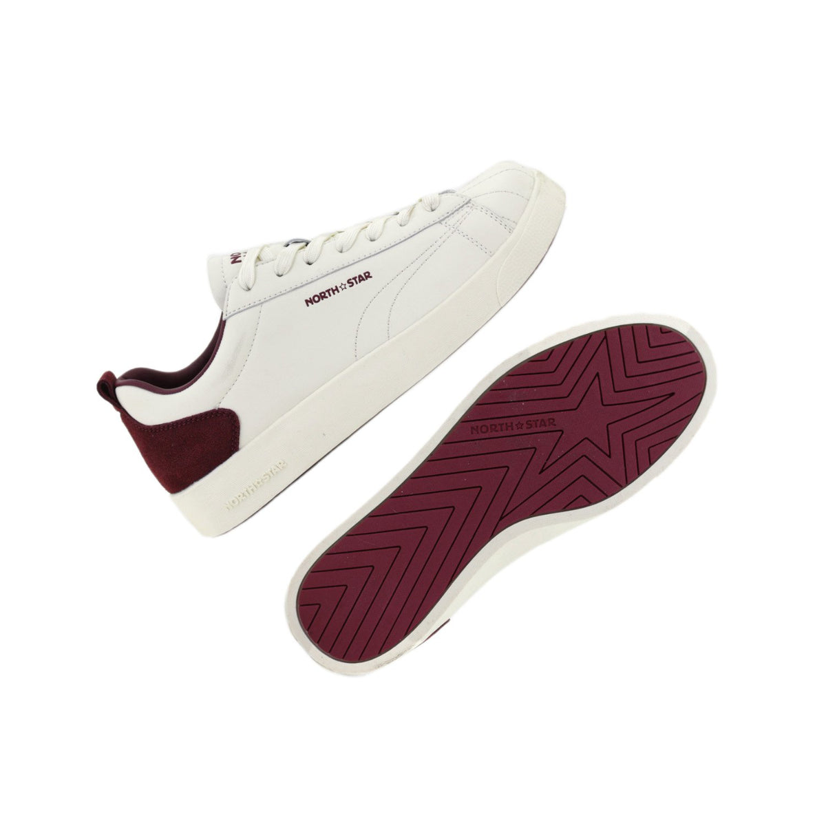 Northstar Court 76 Beige Red Sneakers – view 7